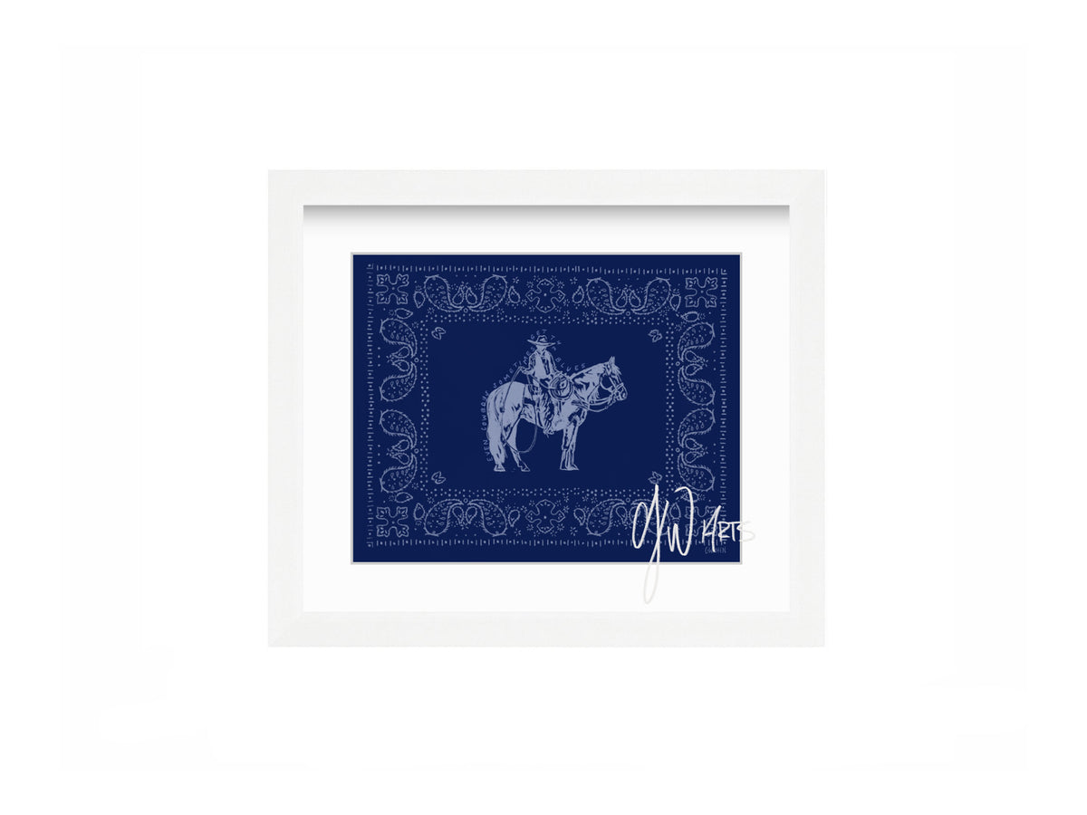 Bandana Blues Framed
