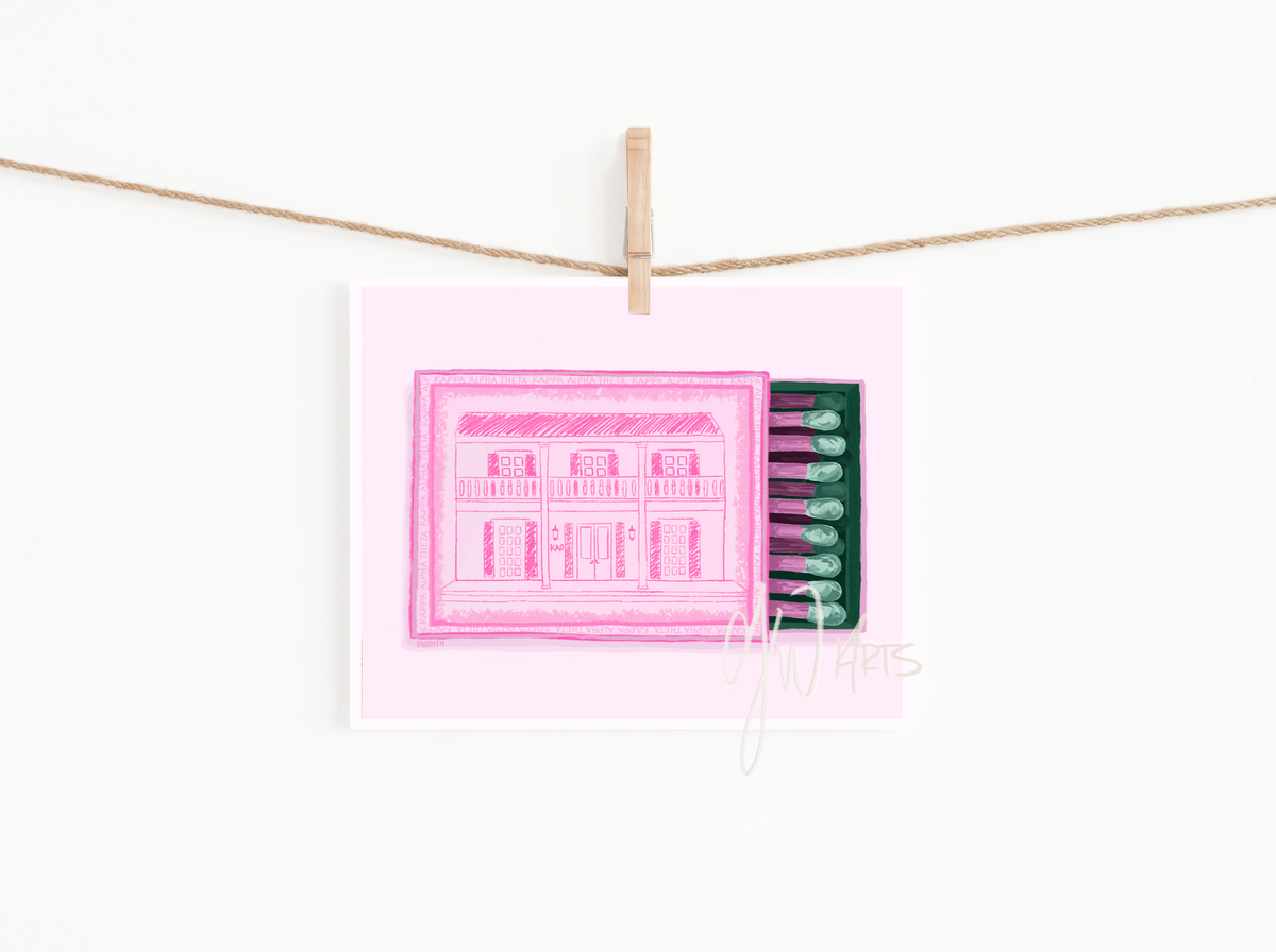 Theta House Match Box