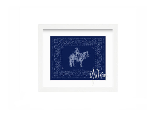 Bandana Blues Framed